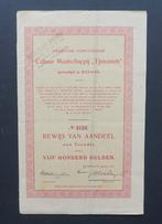 Cultuur Maatschappij Tjimonteh (Kina/Ned.Indie) Batavia 1925, Postzegels en Munten, Aandelen en Waardepapieren, Verzenden, 1920 tot 1950