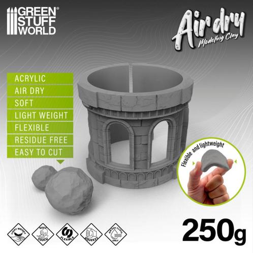 Air Dry Foam Clay 250gr. Black 5716 Wargames Sculpting Klei, Hobby en Vrije tijd, Knutselen, Nieuw, Materiaal, Verzenden