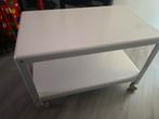 wit inzer tafeltje op wielen, Huis en Inrichting, Tafels | Sidetables, Ophalen, 50 tot 100 cm, Zo goed als nieuw, 25 tot 50 cm