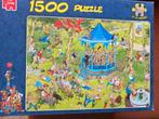 Jan van Haasteren, Het Muziekpaviljoen, Puzzel 1500st, compl, Ophalen of Verzenden, 500 t/m 1500 stukjes, Zo goed als nieuw, Legpuzzel