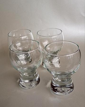 Vintage , jaren '70, set van 4 glazen van Gulf beschikbaar voor biedingen