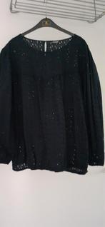 Donkerblauwe broderie blouse katoen maat 48 van Norah, Blauw, Blouse of Tuniek, Nieuw, Ophalen of Verzenden