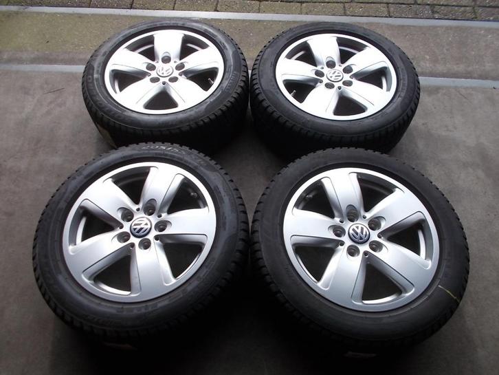 VW GOLF 5/6/7/8 CADDY VELGEN + WINTERBANDEN 205 55 R16, Auto-onderdelen, Banden en Velgen, Banden en Velgen, Winterbanden, 16 inch