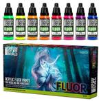 GSW Set x8 Fluor Paints 9353 Schilderen Wargames, Verzenden, Spanje, Nieuw, Acrylverf