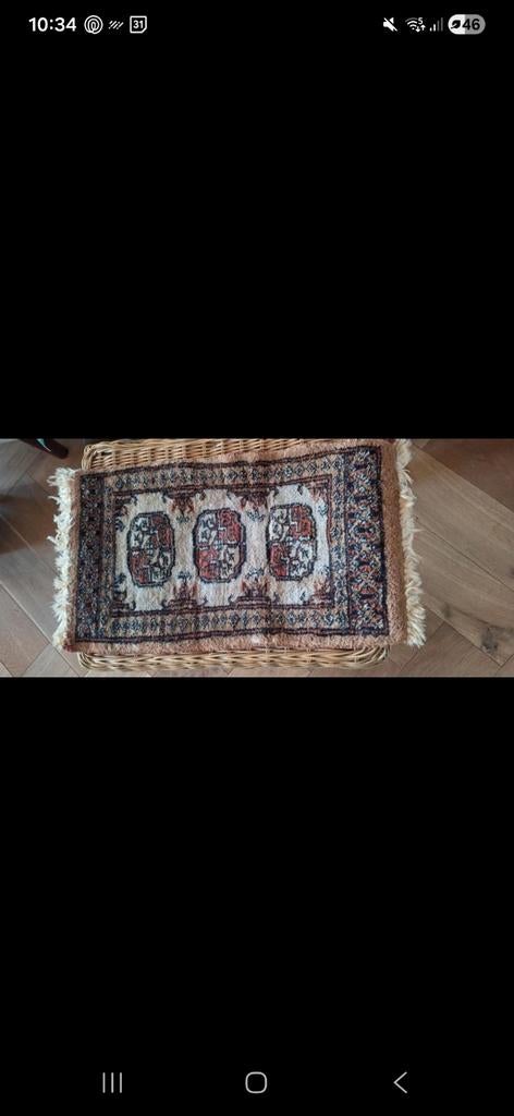 Perzisch tafelkleed, Huis en Inrichting, Stoffering | Tapijten en Kleden, Minder dan 50 cm, 50 tot 100 cm, Crème, Ophalen of Verzenden