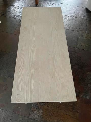 Beige houten tv kastje - 110x48x61 cm beschikbaar voor biedingen