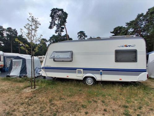 Hobby Excellent 495ul, Caravans en Kamperen, Caravans, Particulier, tot en met 4, Rondzit, Hobby, 2 aparte bedden, Fietsenrek