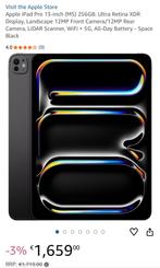 A3360,  iPad Pro 13” M5 , zwart, 256GB, Wifi+cellular, Computers en Software, Apple iPads, 13 inch of meer, Apple, Nieuw, Ophalen of Verzenden