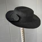 Zwarte dames zomerhoed  met strik, Kleding | Dames, Hoeden en Petten, Ophalen of Verzenden, Zo goed als nieuw, One size fits all