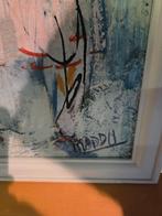 Maddy Rentenaar Schilderij sneeuwfeest, Antiek en Kunst, Ophalen