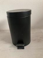 Zwarte pedaalemmer 3L, Met pedaal, Ophalen of Verzenden, Zo goed als nieuw, Minder dan 10 liter