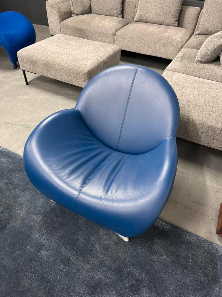 Nieuwstaat Leolux Papageno fauteuil | Senso 3100 Eclipse, Huis en Inrichting, Fauteuils, Zo goed als nieuw, Leer, 75 tot 100 cm