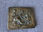Antieke Sigarettenhouder A. Geers 8-11-49 Relief Afbeelding, Antiek en Kunst, Ophalen of Verzenden