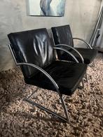 Montis DES Fauteuils - Gerard van den Berg - Zwart Leer, Ophalen, Gebruikt, 75 tot 100 cm, 50 tot 75 cm