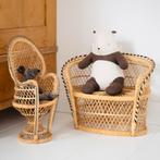 Rotan vintage retro poppenstoel pauwenstoel, Kinderen en Baby's, Ophalen of Verzenden