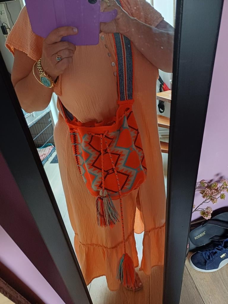 Ibiza gehaakte boho bohemian buidel tas, Sieraden, Tassen en Uiterlijk, Tassen | Damestassen, Ophalen of Verzenden, Nieuw