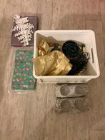 Theelichthouders van boomstam - Kerstdecoratie, Ophalen of Verzenden, Gebruikt