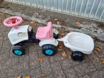 Roze tractor met aanhanger, Kinderen en Baby's, Ophalen, Gebruikt, Overige merken