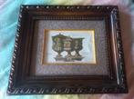 Schilderij Romeinse vazen in mooie bewerkte houten lijst, Minder dan 50 cm, Gebruikt, Ophalen of Verzenden, Print