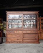 Antieke teakhouten winkelkast | Buffetkast teak #2632, Ophalen of Verzenden