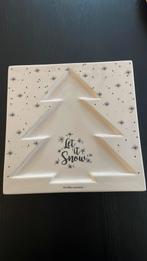 6x kerst riviera maison borden kerstboom let it snow, Huis en Inrichting, Keuken | Servies, Ophalen of Verzenden, Zo goed als nieuw
