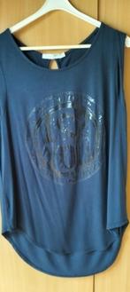 donkerblauwe mouwloze lange wijde top van g. ricceri mt s/m, Maat 38/40 (M), Blauw, Ophalen of Verzenden, Zo goed als nieuw