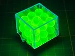 27 pcs Uranium glass balls in box, Ophalen of Verzenden