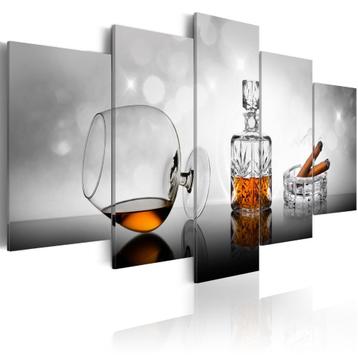 Cognac Lounge 5 Luik Schilderij 100x50cm Nieuw beschikbaar voor biedingen