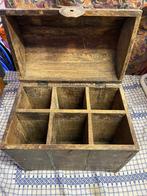 houten drank opbergkoffer, Ophalen, Gebruikt, Hout, Bruin