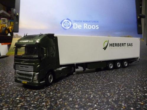WSI Volvo FH4 Herbert Sas, Hobby en Vrije tijd, Modelauto's | 1:50, Zo goed als nieuw, Bus of Vrachtwagen, Wsi, Verzenden