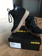 WEDGE SNEAKER SUEDE ZWART maat 39, Zwart, Ophalen of Verzenden, Sacha, Sneakers of Gympen