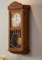 Antieke Slingerklok in Houten Kast, Antiek en Kunst, Antiek | Klokken, Ophalen of Verzenden
