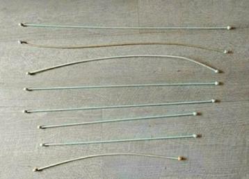 1970,VALLETJE,uitrekbaar!,knop,Vitrage,wit,raam,metaal,Roede beschikbaar voor biedingen