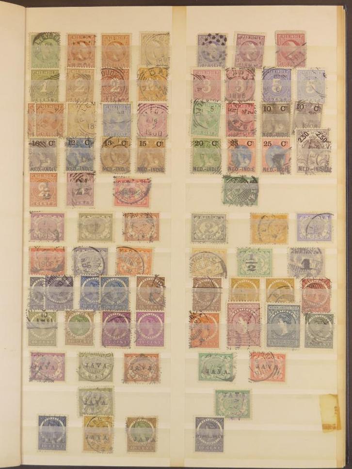 NED.INDIË - leuk kavel - veel zegels - (B280), Postzegels en Munten, Postzegels | Volle albums en Verzamelingen, Buitenland, Ophalen of Verzenden