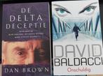 Thrillers, Dan Brown en David Baldacci, nieuwstaat., Boeken, Thrillers, Verzenden, Zo goed als nieuw