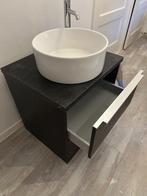 Wash basin with cabinet, Huis en Inrichting, Badkamer | Badkamermeubels, Gebruikt, Minder dan 100 cm, Wastafelkast, 25 tot 50 cm
