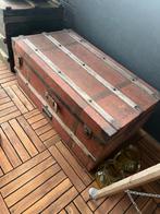 dekenkist / reiskist vintage, Ophalen, Gebruikt, 50 tot 100 cm, Metaal