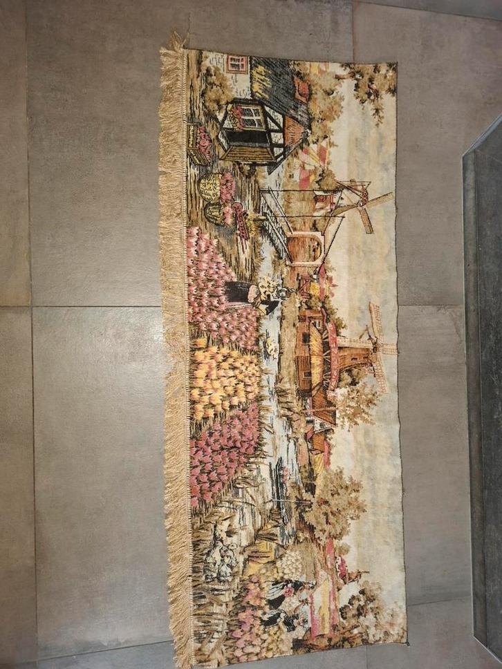 Antiek Geweven Wandkleed 170x70cm, Huis en Inrichting, Stoffering | Tapijten en Kleden, Ophalen of Verzenden