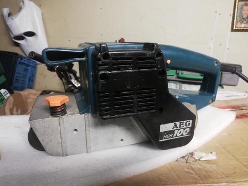 Proffesionele AEG hsb100 bandschuurmachine, Doe-het-zelf en Verbouw, Gereedschap | Schuurmachines, Zo goed als nieuw, Bandschuurmachine