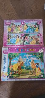Disney prinsessen puzzel 4in1, Ophalen, 10 tot 50 stukjes, Zo goed als nieuw, 4 tot 6 jaar