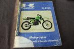 Kawasaki KLX250 1979 owner's service manual LX250-A1, Ophalen of Verzenden, Kawasaki