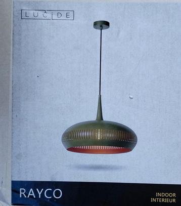 Rayco. Lucide hanglamp Rayco mat groen/goudkleurig45 cm. €55 beschikbaar voor biedingen