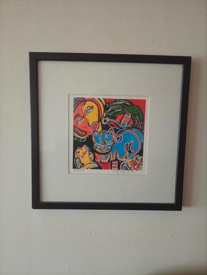 Fabian+ soft pastels rembrandt, Antiek en Kunst, Kunst | Litho's en Zeefdrukken, Ophalen of Verzenden