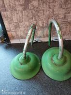 Vintage geëmailleerde industriële hanglampen, Antiek en Kunst, Ophalen of Verzenden