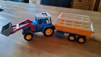 Playmobil Tractor met voorlader en aanhanger nummer 3073., Hobby en Vrije tijd, Modelauto's | 1:32, Ophalen of Verzenden, Zo goed als nieuw