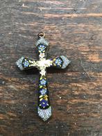 Koperen kruisje micro mosaic, Verzamelen, Religie, Ophalen of Verzenden, Gebruikt, Sieraad, Christendom | Katholiek