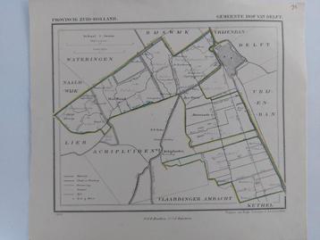 72 / Hof van Delft Abtswoude  Het Woud Litho 1866 J. Kuyper beschikbaar voor biedingen