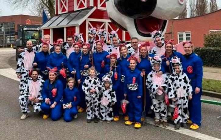 Prachtige loopgroep caraval! Koeienpakken / boerenpakken, Kleding | Dames, Carnavalskleding en Feestkleding, Zo goed als nieuw