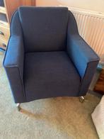 Fauteuil blauw grijs, Huis en Inrichting, Fauteuils, Ophalen, Zo goed als nieuw, 50 tot 75 cm