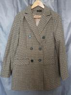 Stijlvolle Nana Love mantel met klassiek ruitpatroon– maat L, Beige, Nieuw, NANA LOVE, Ophalen